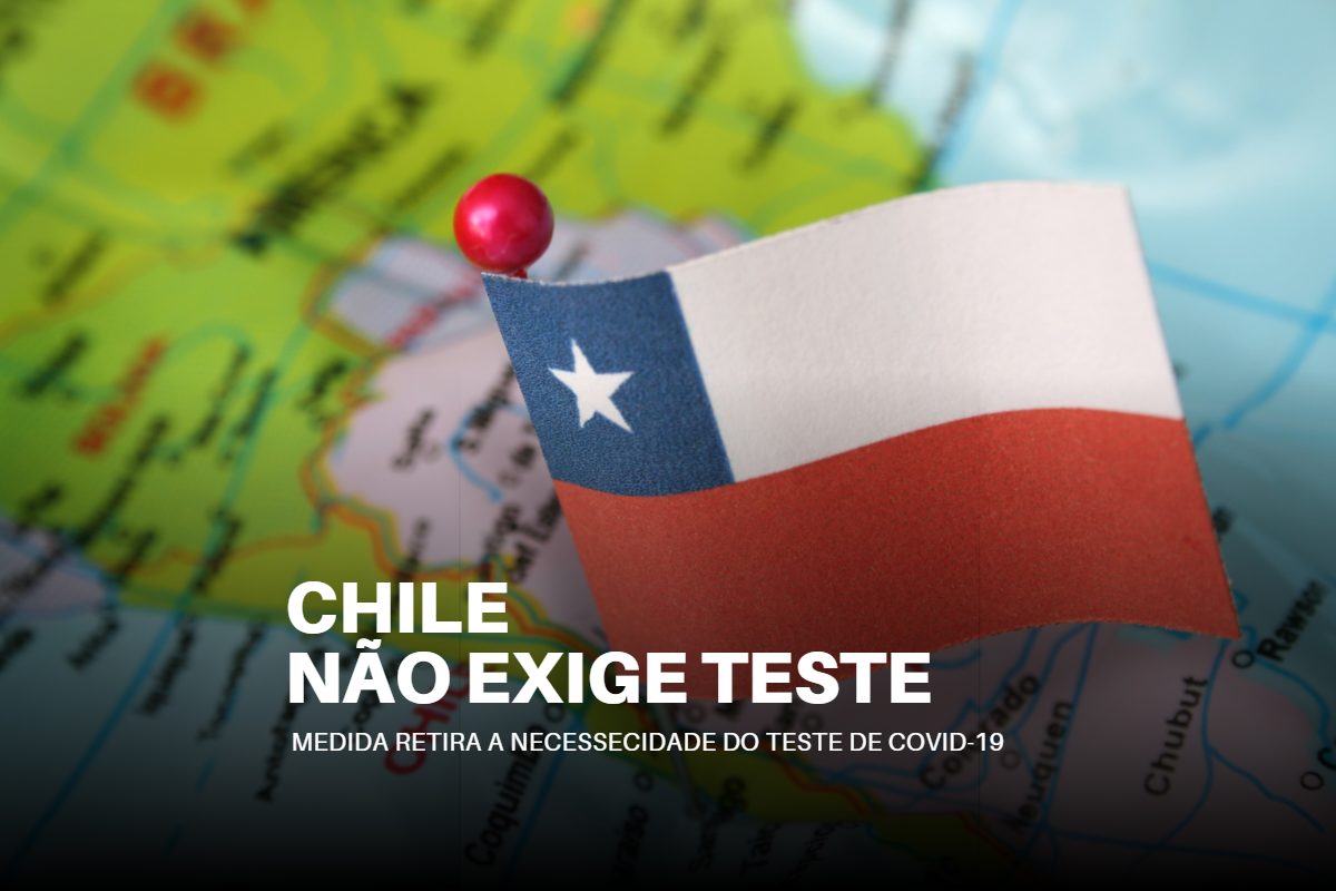 Chile não exige o teste de COVID-19 para turistas