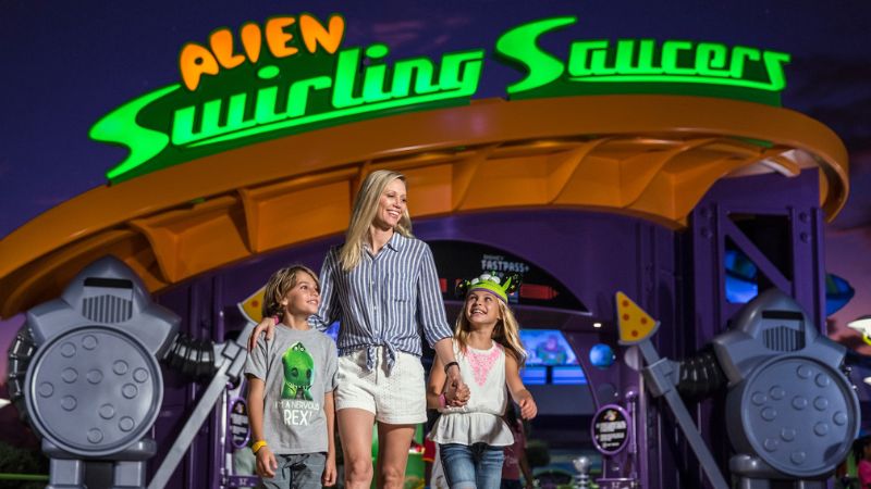Alien Swirling Saucers
