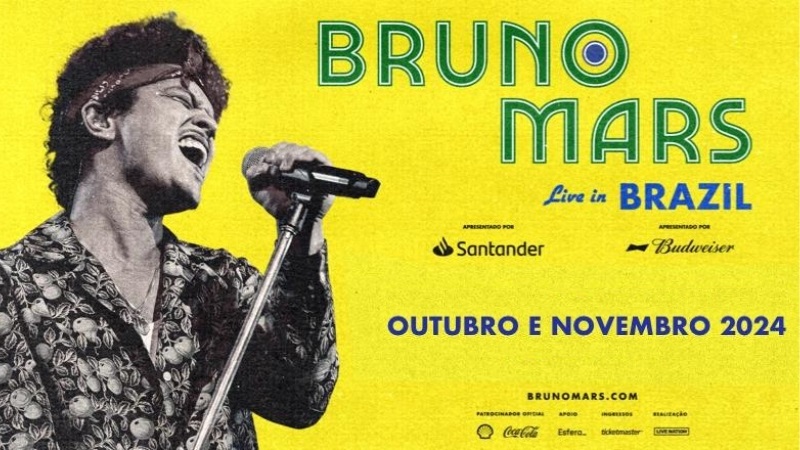 Pacote Bruno Mars, Live in Brazil 2024