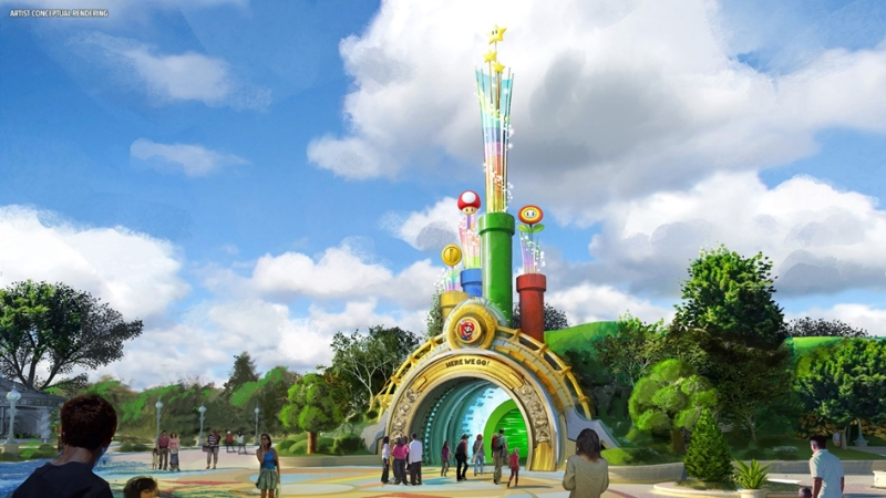 Novo parque Universal area do Super Mario