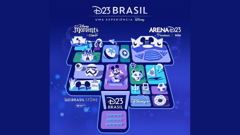 Disney revela mapa da D23 Brasil