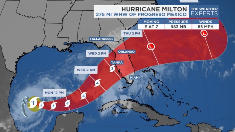 Aeroporto de Orlando suspenderá operações antes do Furacão Milton