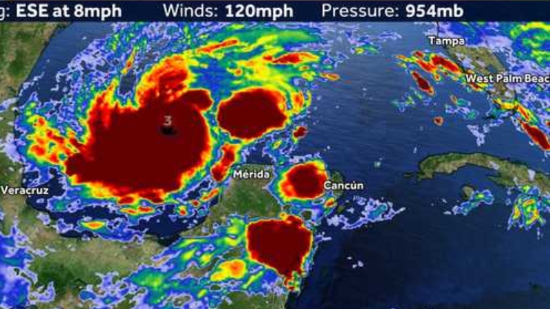 Furacão Milton chega a categoria 5 e segue em direção a Flórida