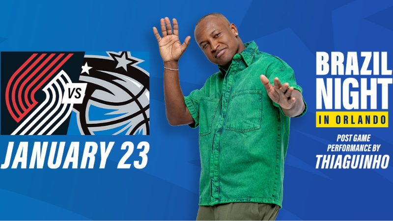Orlando Magic e Thiaguinho: Brazil Night agita Orlando em Janeiro de 2025