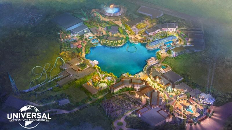 Universal anuncia parque no Reino Unido com quatro zonas temáticas e estrutura gigante