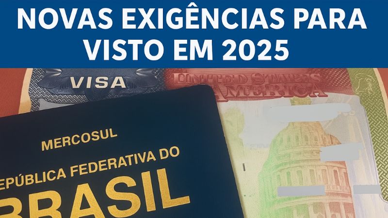 Novas exigências para visto americano entram em vigor em setembro de 2025