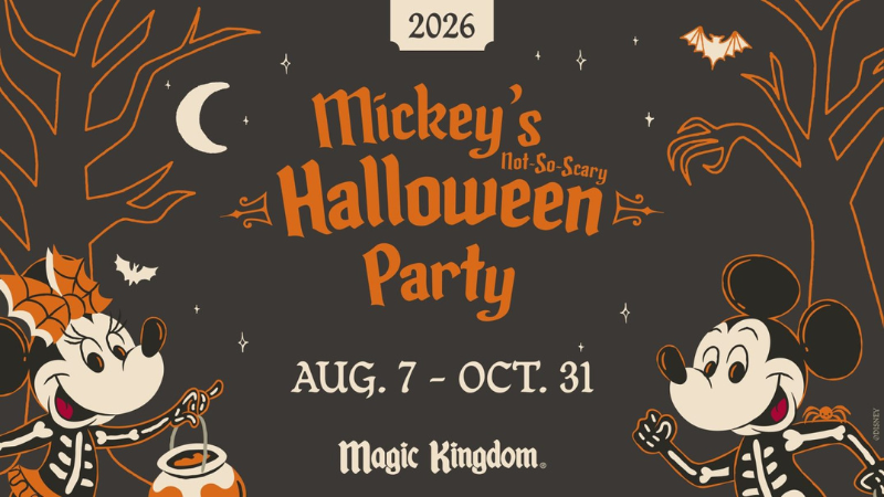 Datas da Disney Halloween Party 2026